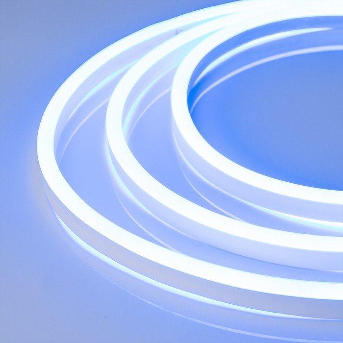 Гибкий неон Arlight 8.5 × 16 мм, IP67, SMD2835, 108 LED/м, 24 В, свечение синее