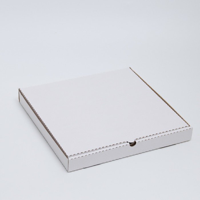 Коробка для пиццы, белая, 36 х 36 х 4 см