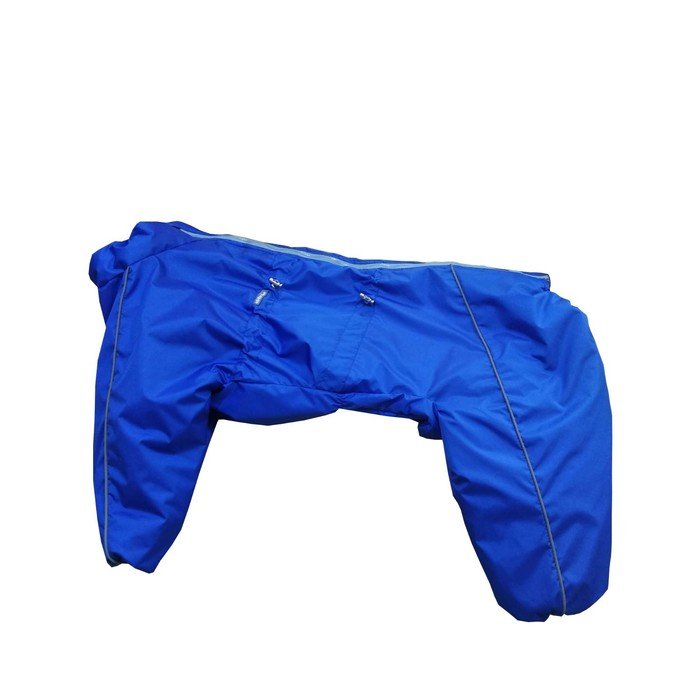 Зимний комбинезон для собак (кобель), размер 55-2 (ДС 55, ОГ 90, ОШ 64), синий