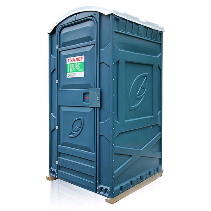 Туалетная кабина, 222,5 × 115 × 111 см, синяя, EcoLight