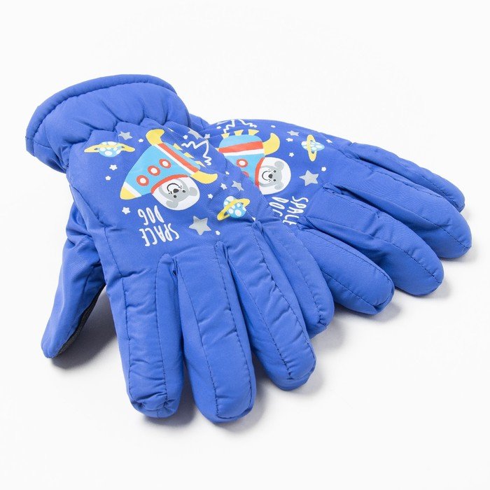 Перчатки детские, цвет индиго, размер 14 (3-6 лет)