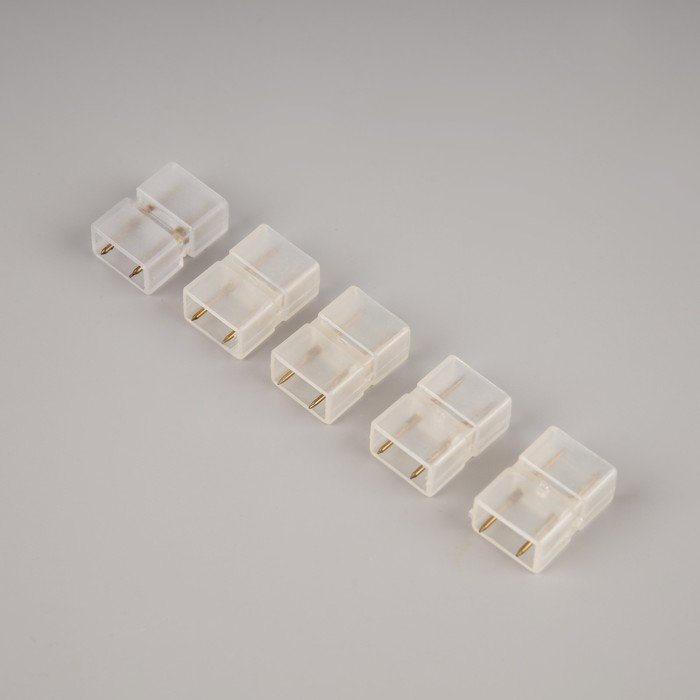 Набор соединительных коннекторов Ecola для светодиодной ленты 14 × 7 мм, 2-pin, 5 штук