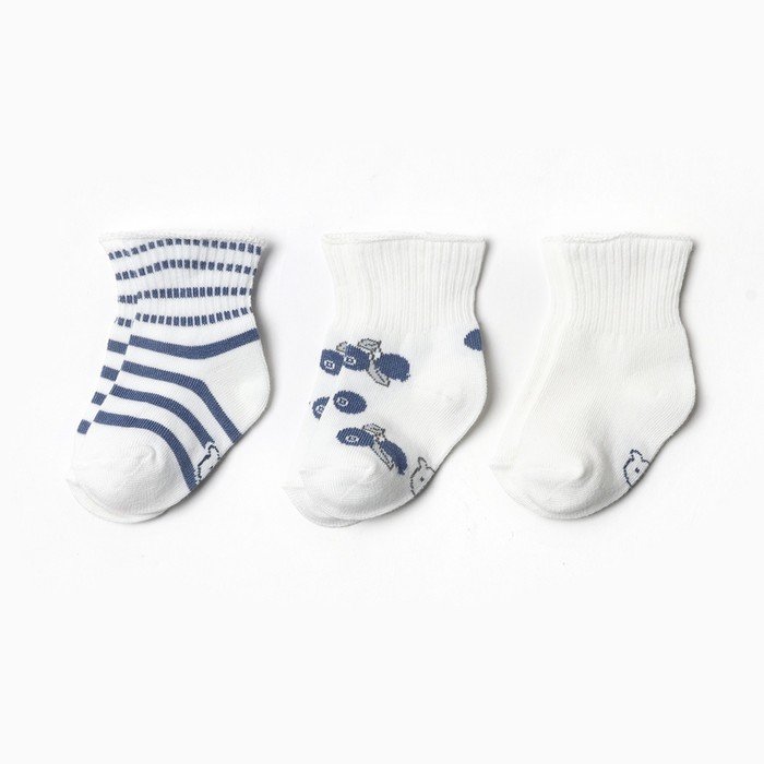 Набор детских носков Крошка Я Blueberry 3 пары, р. 12-14 см