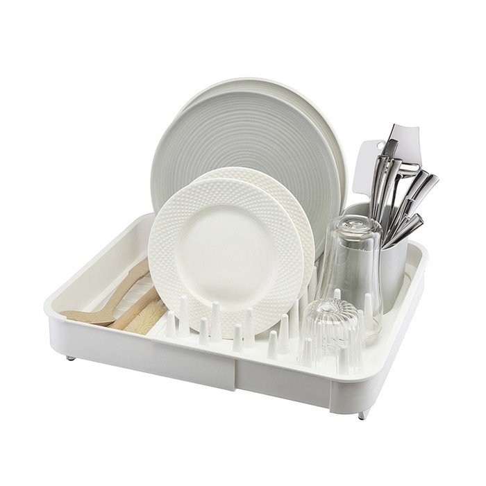 Сушилка для посуды Smart Solutions Jarl, 41.2x11.5x36.5 см, цвет белый