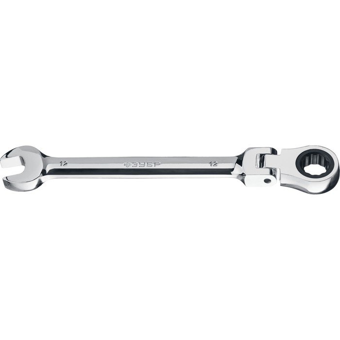 Ключ гаечный комбинированный трещоточный шарнирный ЗУБР 27101-12, 12 мм