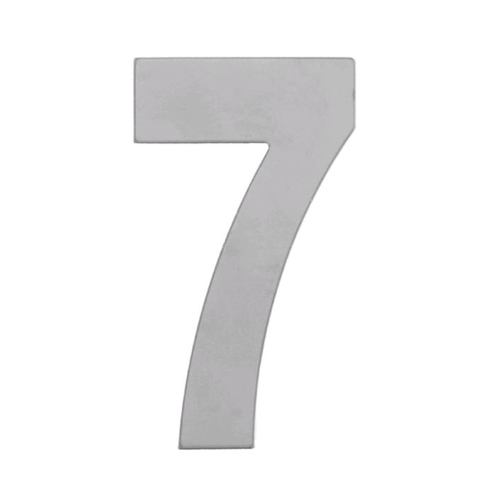 Номер дверной "7" MARLOK, металл, цвет хром