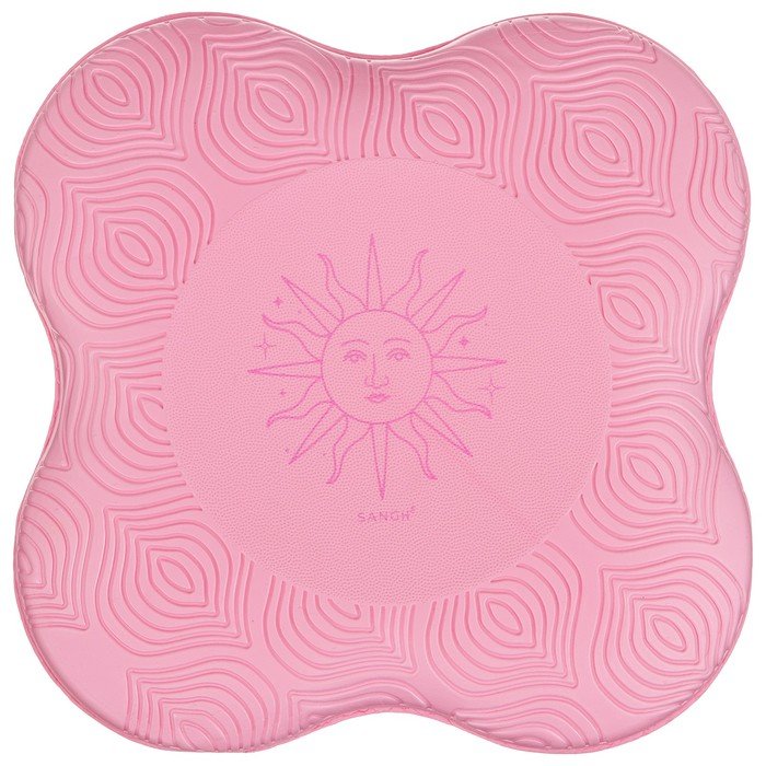 Коврик под колени для йоги Sangh Sun, 20х20 см, цвет розовый