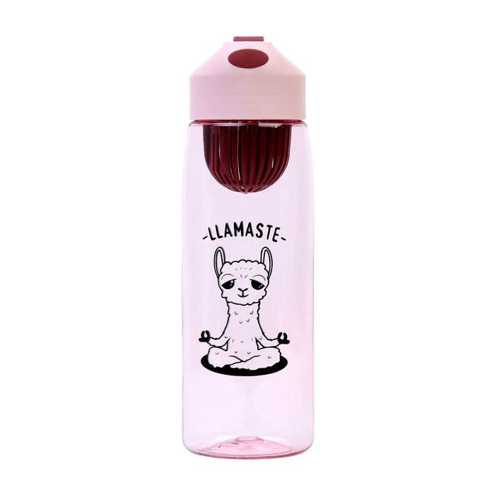 Бутылка для воды LLamaste, 550 мл, розовая