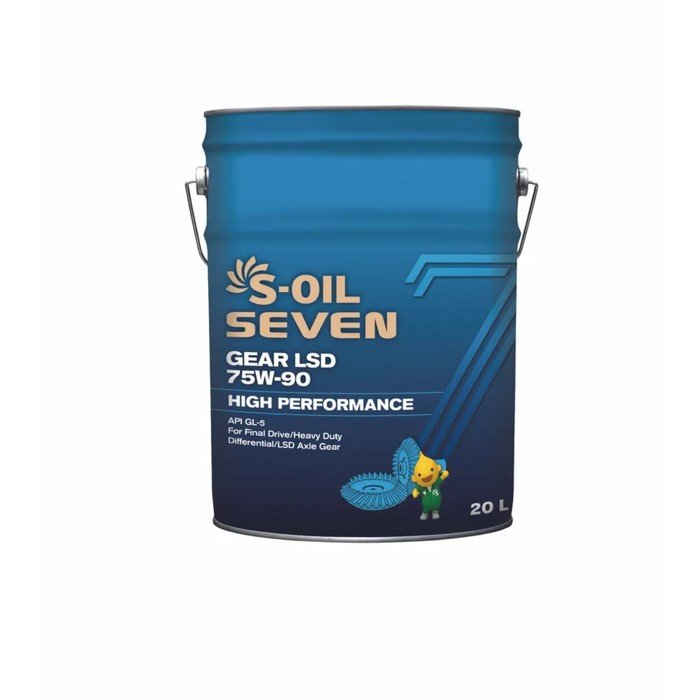 Автомобильное масло S-OIL 7 GEAR LSD 75w-90, 20 л