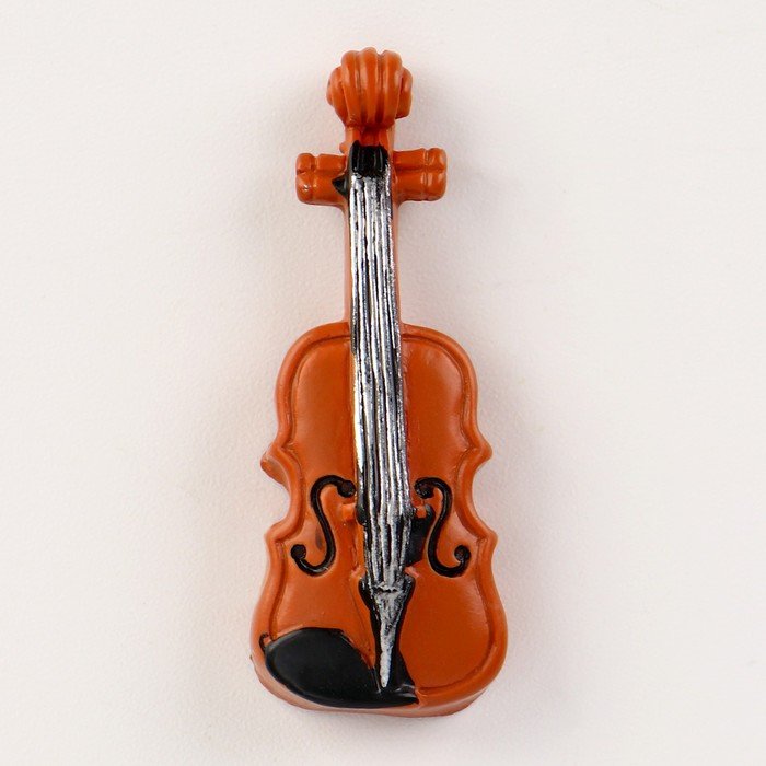 Миниатюра кукольная «Скрипка», набор 2 шт., размер 1 шт. — 1,3 × 0,5 × 3,5 см