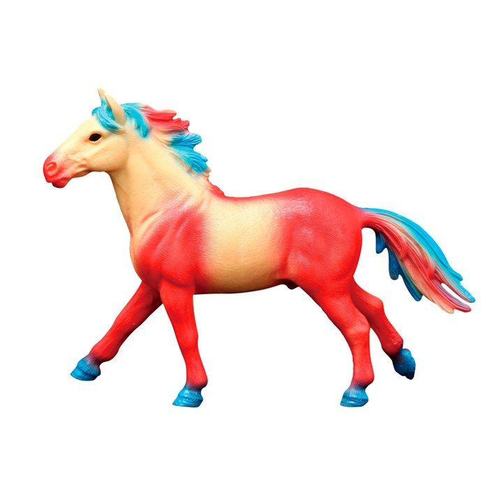 Фигурка «Мир фэнтези: сказочная красно-жёлтая лошадь»