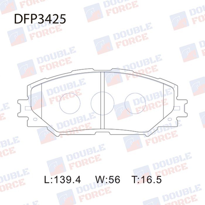 Колодки тормозные дисковые Double Force DFP3425