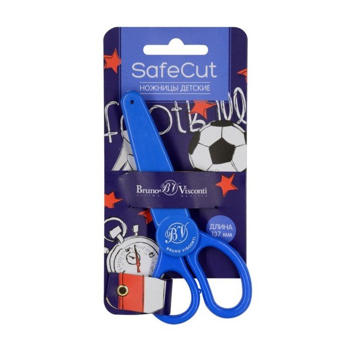 Ножницы детские 13,7 см SafeCut, защитный чехол