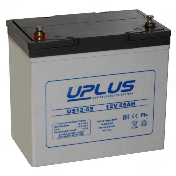 Аккумуляторная батарея UPLUS (Leoch) 55 Ач, 12 Вт, US 12-55, обратная полярность