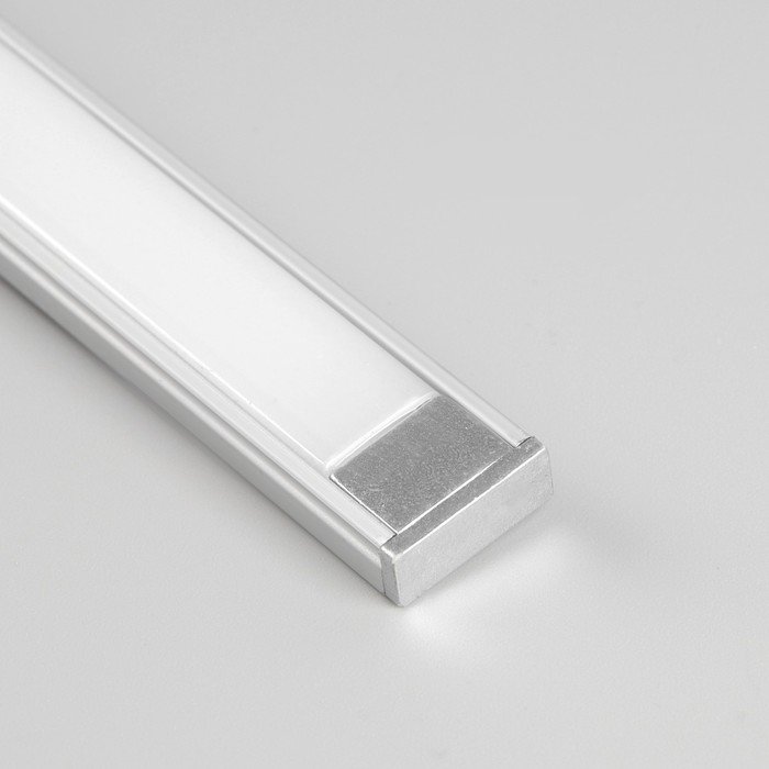 Накладной профиль Uniel для светодиодной ленты, 2 м, 15.2 × 6 мм, матовый рассеиватель, аксессуары