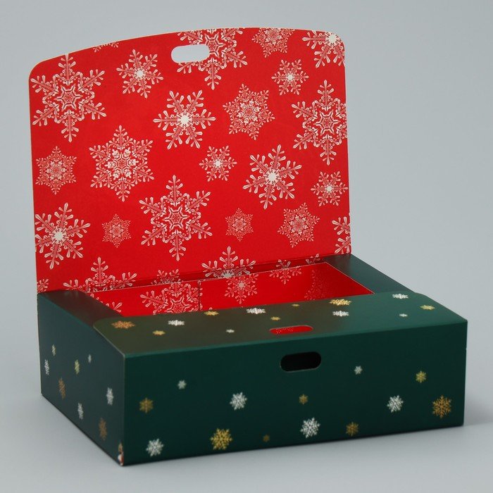 Коробка складная двухсторонняя «Для тебя в Новый год», 16.5 х 12.5 х 5 см
