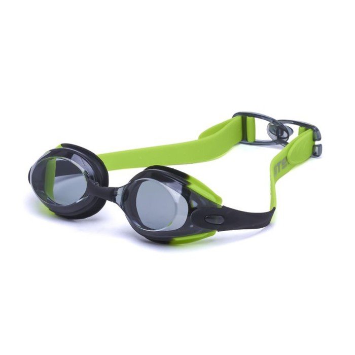 Очки для плавания Atemi M510, силикон, черный/зеленый