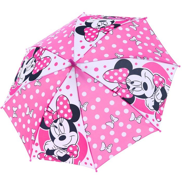 Зонт детский. Минни Маус, розовый, 8 спиц d=86 см