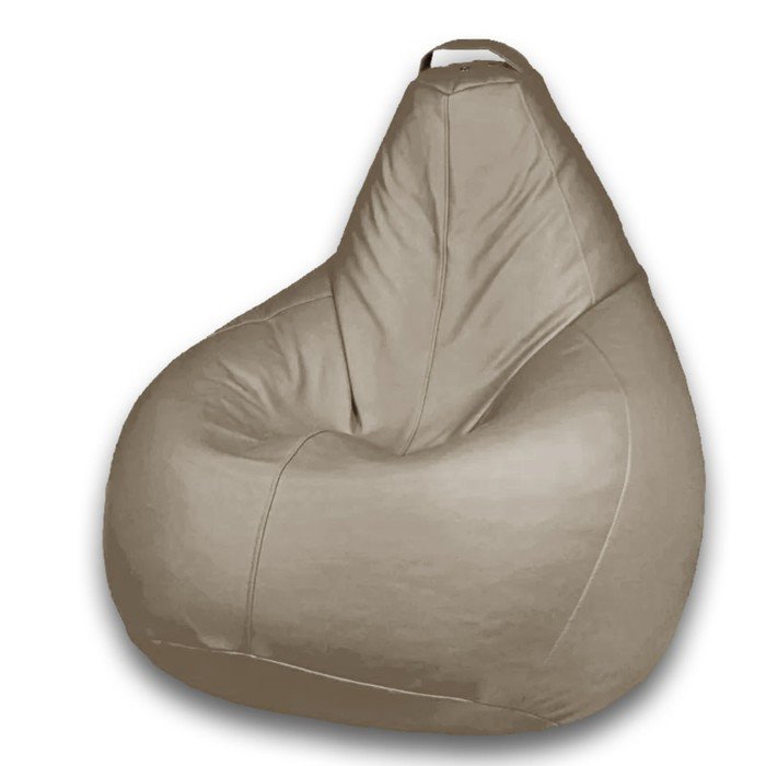 Кресло-мешок «Груша» Позитив Favorit, размер XXL, диаметр 105 см, высота 130 см, искусственная кожа, цвет коричневый