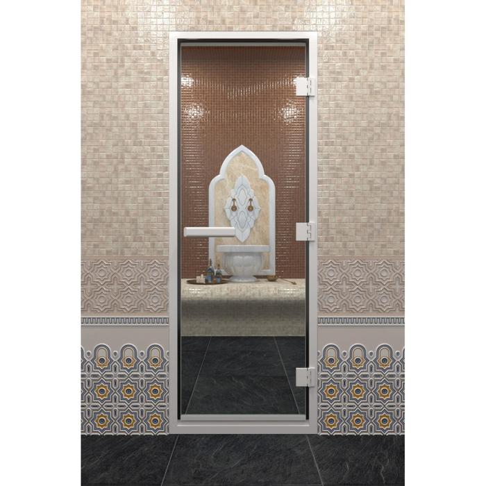 Дверь стеклянная «Хамам», размер коробки 210 × 90 см, правая, цвет прозрачный