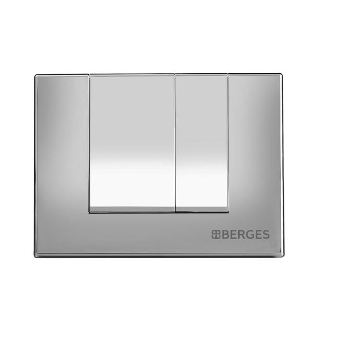Кнопка управления BERGES NOVUM S3, для скрытых систем инсталляции, глянец/хром