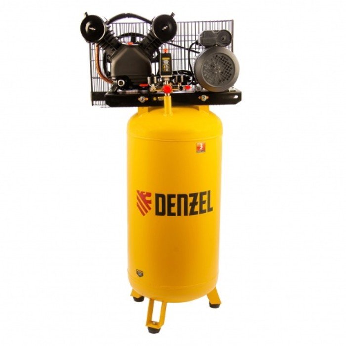 Компрессор воздушный Denzel BCV2200/100V, 230 В, 2.3 кВт, 440 л/мин, поршневой ременный