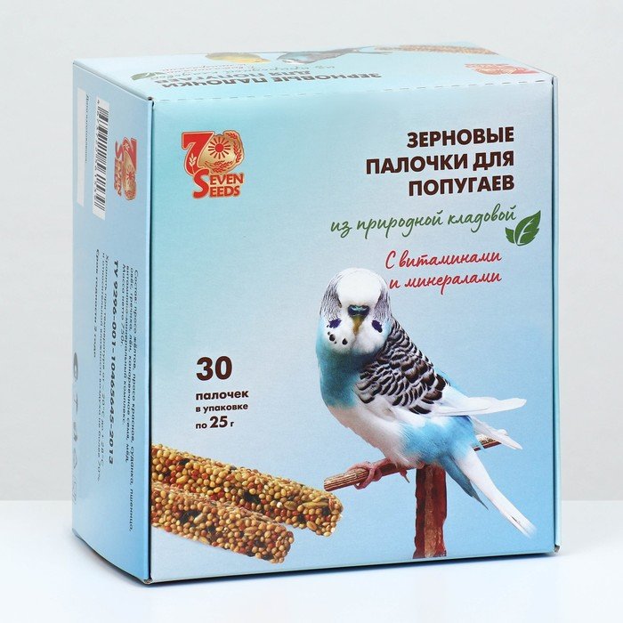 Набор палочки "SHOW BOX"  для попугаев  витаминами и минералами, коробка 30 шт, 750г