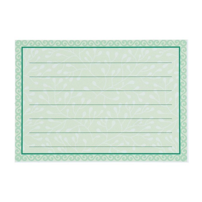 Наклейки для школьных принадлежностей "Зелёная рамка" 11х8 см