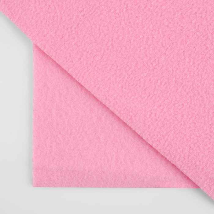 Лоскут флис, 50 × 50 см, 190 г/м, цвет светло-розовый №3A