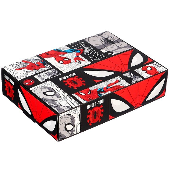Коробка складная, 21 х 15 х 5 см "Супер-герой", Человек-паук