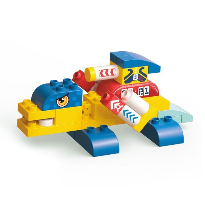 Конструктор детский Funky Toys «Дино-робот», с крупными блоками, 33 детали