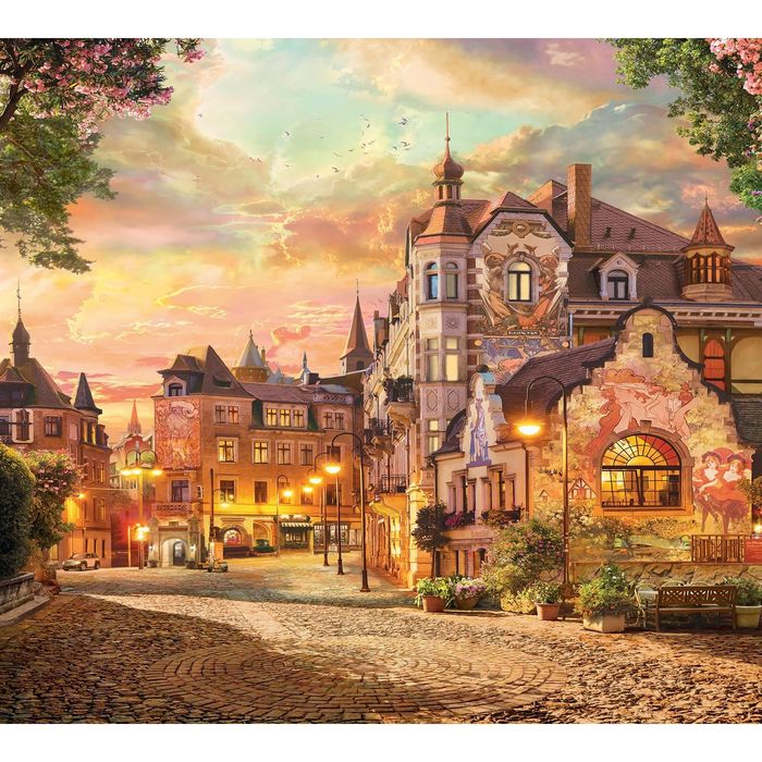 Фотообои "Яркие краски старинного города" 6-А-625 (2 полотна), 300x270 см