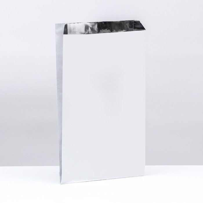 Крафт-пакет фольгированный, жиро-влагостойкий, для шаурмы, белый, 30 х 19 х 4 см