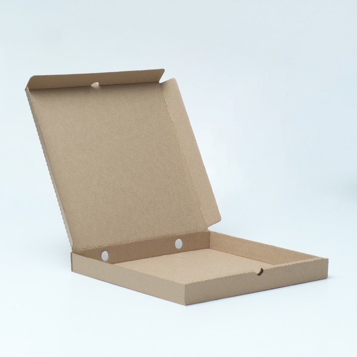 Коробка для пиццы, бурая, 36 х 36 х 4 см