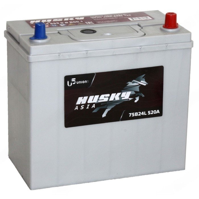 Аккумуляторная батарея Husky Asia 55 Ач, 75B24L, обратная полярность