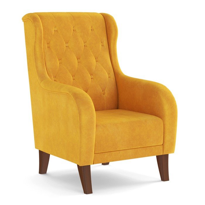 Кресло для отдыха «Амарант», велюр, цвет тенерифе куркума