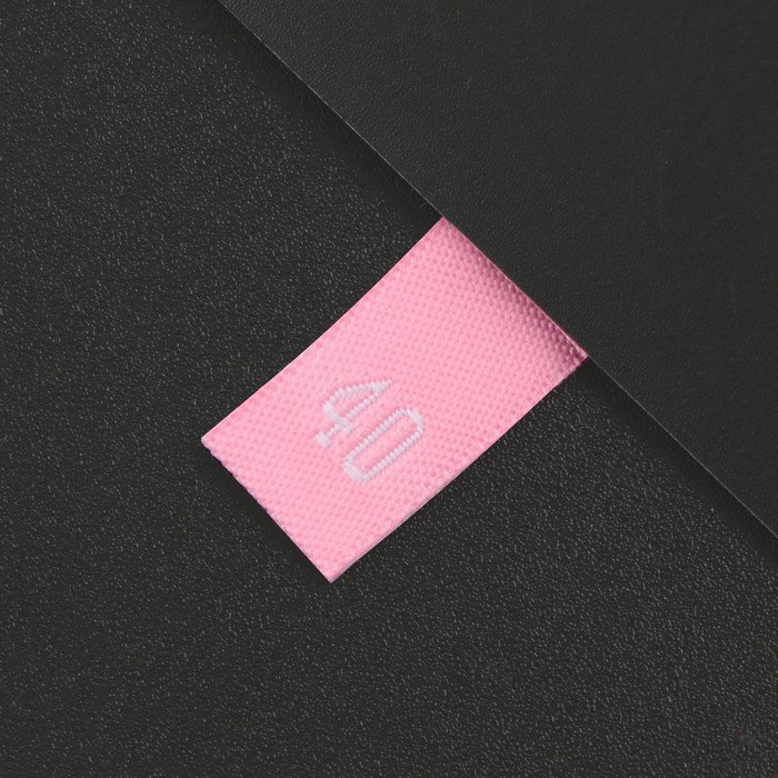 Нашивка текстильная «40», 4.6 х 1.1 см, цвет розовый