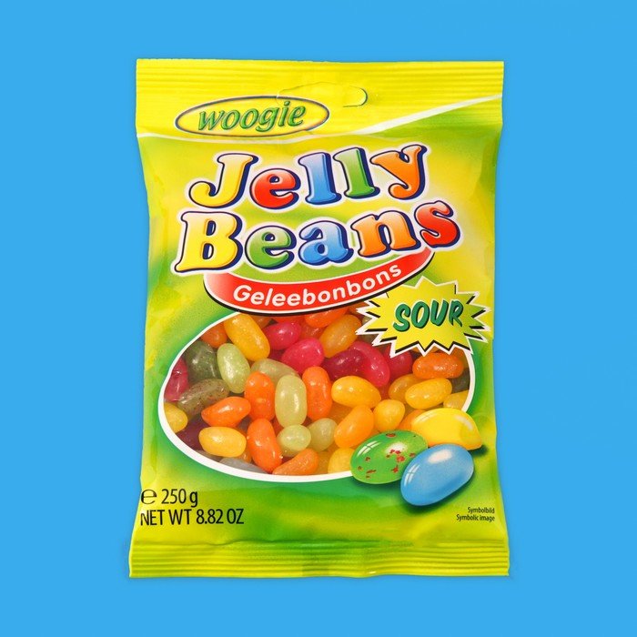 Бобы желе Woogie Jelly Beans кислые, 250 г