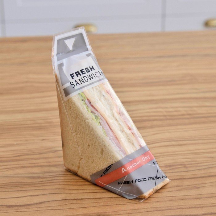 Упаковка для сэндвича, серый, 23,5  х 5,5 см