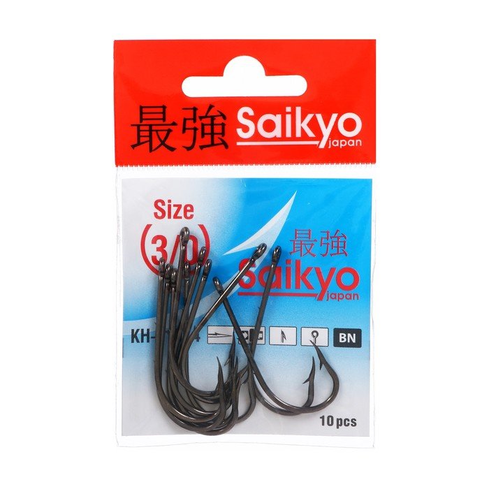 Крючки Saikyo KH-11014 Bait Holder BN №3/0, 10 шт