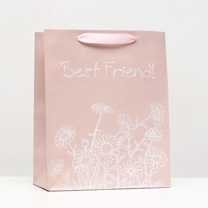 Пакет ламинированный «Best friend» 26 x 32 x 12 см