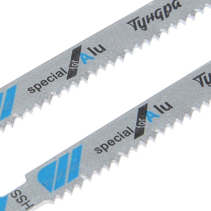 Пилки для лобзиков ТУНДРА, по металлу, HSS, 50/75 х 3 мм, 2 шт.