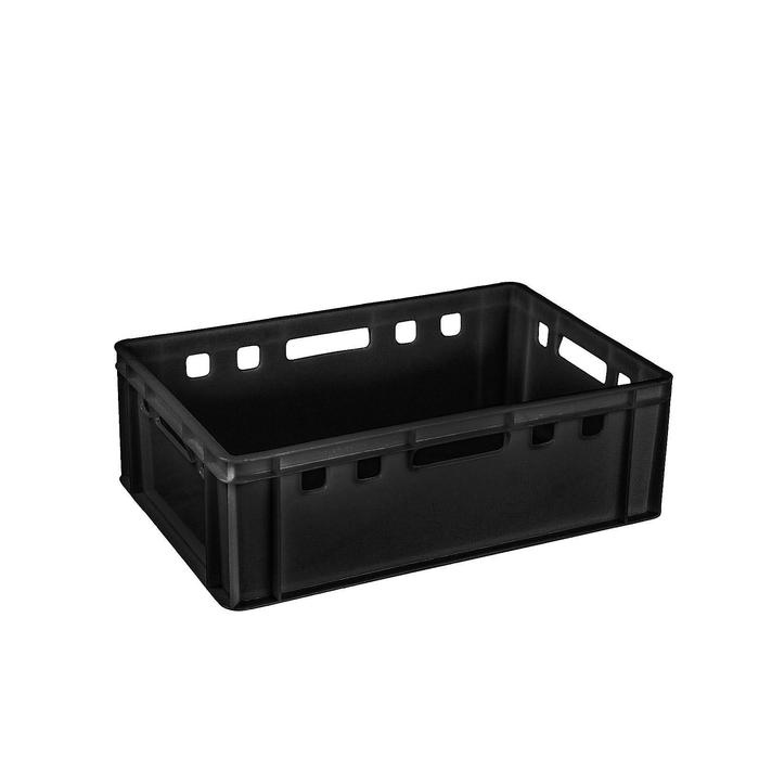 Ящик пластиковый, 207 Е2П, 60х40х20см, черный
