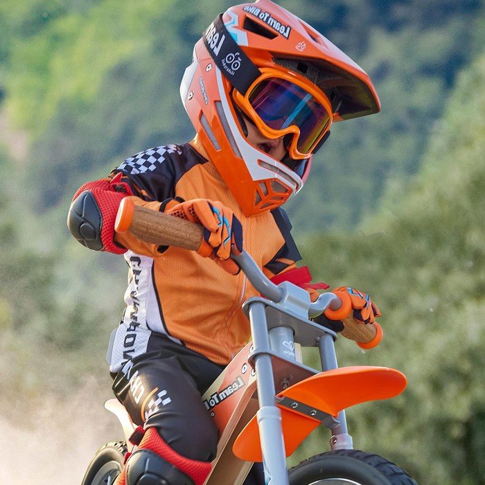 Перчатки спортивные детские Hape, размер M, цвет оранжевый с чёрным