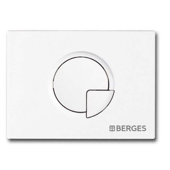 Кнопка управления BERGES NOVUM R4, для скрытых систем инсталляции, белый