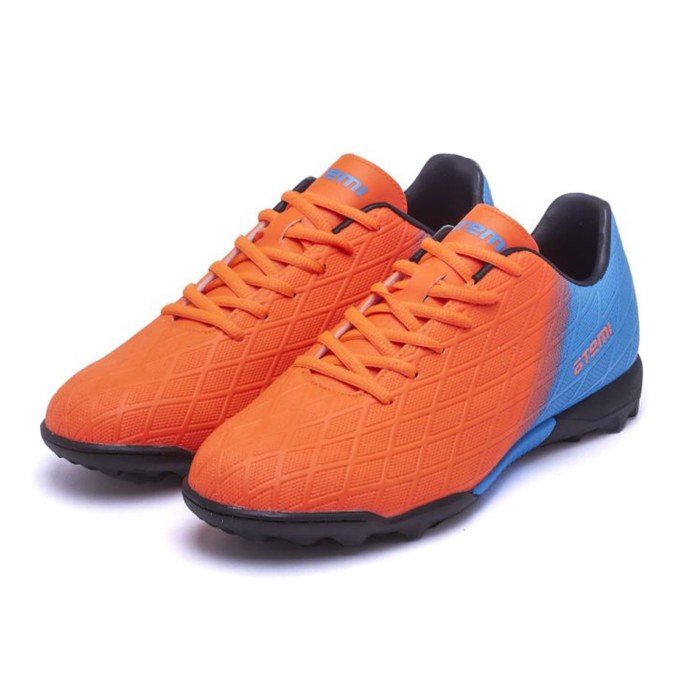 Бутсы футбольные Atemi SBA-005 TURF KIDS, оранжевый/голубой, размер 32