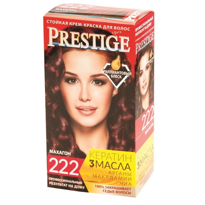 Краска для волос Prestige Vip's, 222 махагон
