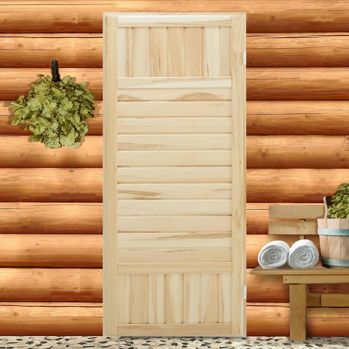 Дверь для бани и сауны ЛИПА Эконом, 170х70 см