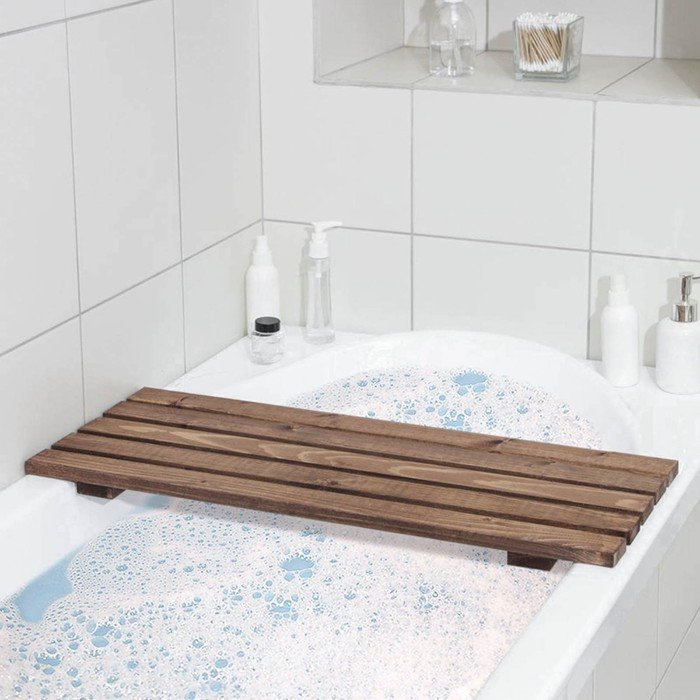 Сиденье для ванны, 68×30×3,5 см, с покрытием