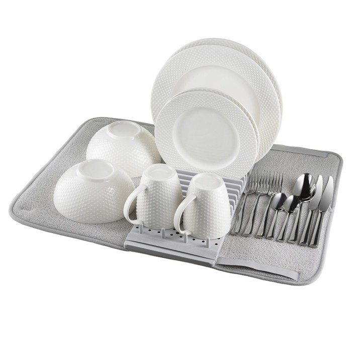 Коврик для сушки посуды Smart Solutions Bris, цвет серый